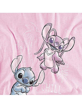 Lilo et Stitch - T-shirt motif Stitch et Angel motif/style croquis CHILL VIBES (Angel, Stitch)