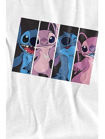 Lilo et Stitch - T-shirt motif Stitch motif images rectangulaires d'Angel