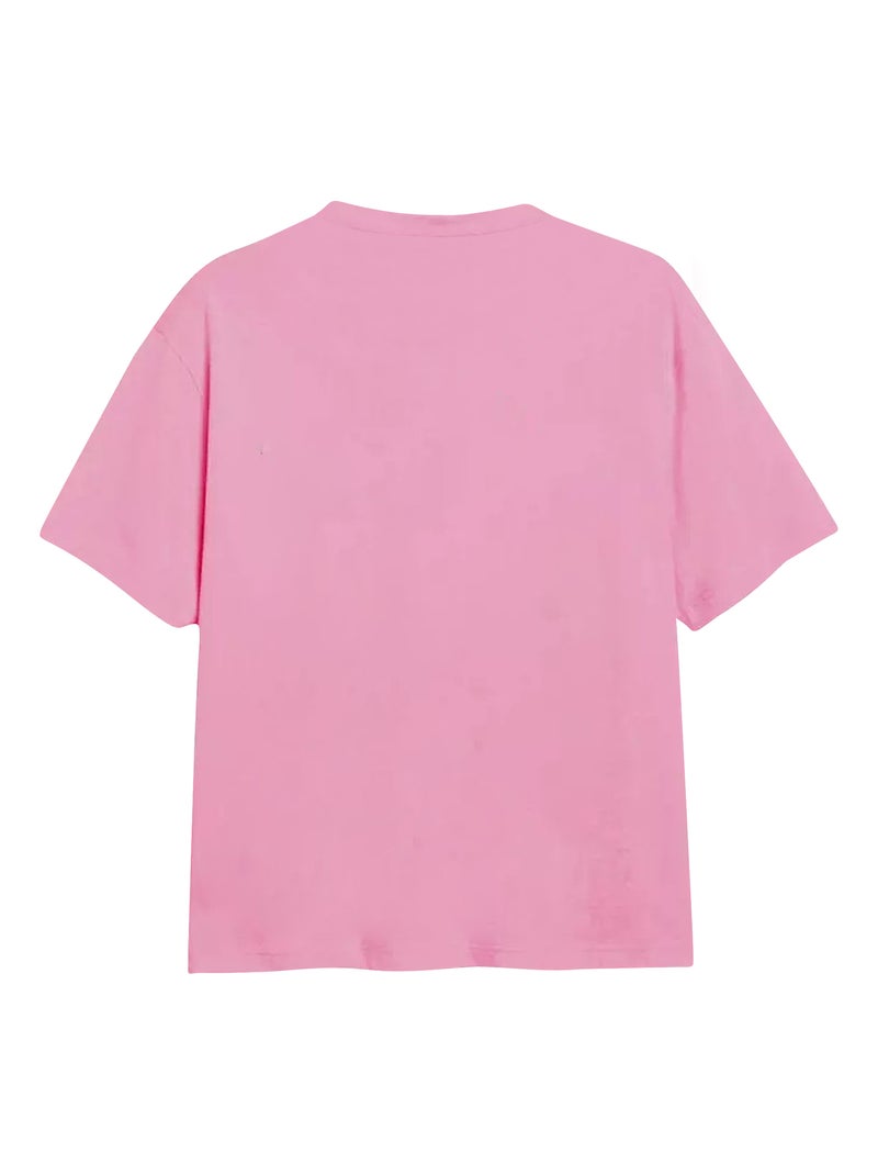 Lilo et Stitch - T-shirt SURF CLUB (Stitch) Rose clair - Kiabi