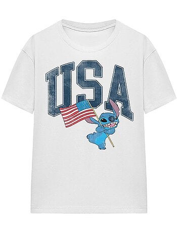 Lilo et Stitch - T-shirt USA (Stitch)