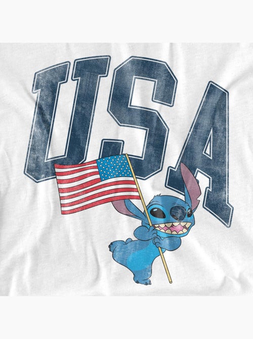 Lilo et Stitch - T-shirt USA (Stitch) - Kiabi