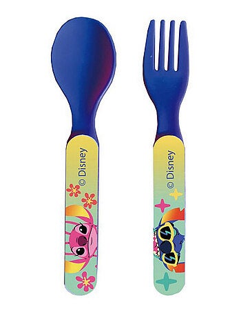 Lilo et Stitch Ensemble De Couverts En Plastique Réutilisables