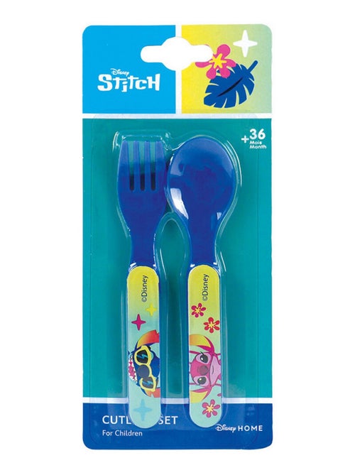 Lilo et Stitch Ensemble De Couverts En Plastique Réutilisables - Kiabi