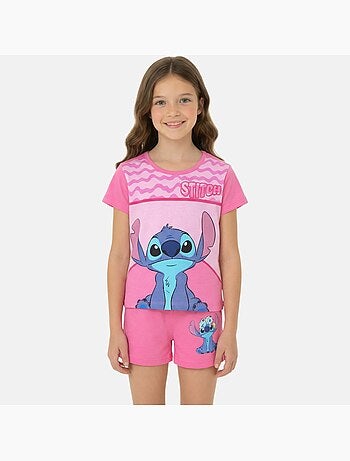 Lilo & Stitch - Ensemble fille T-shirt manches courtes et short
