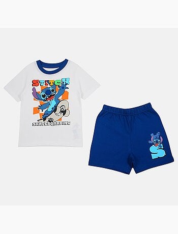 Lilo & stitch - ensemble t-shirt manches courtes et short imprimés