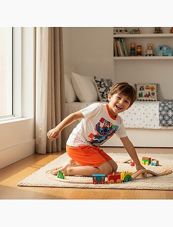 Lilo & stitch - ensemble t-shirt manches courtes et short imprimés