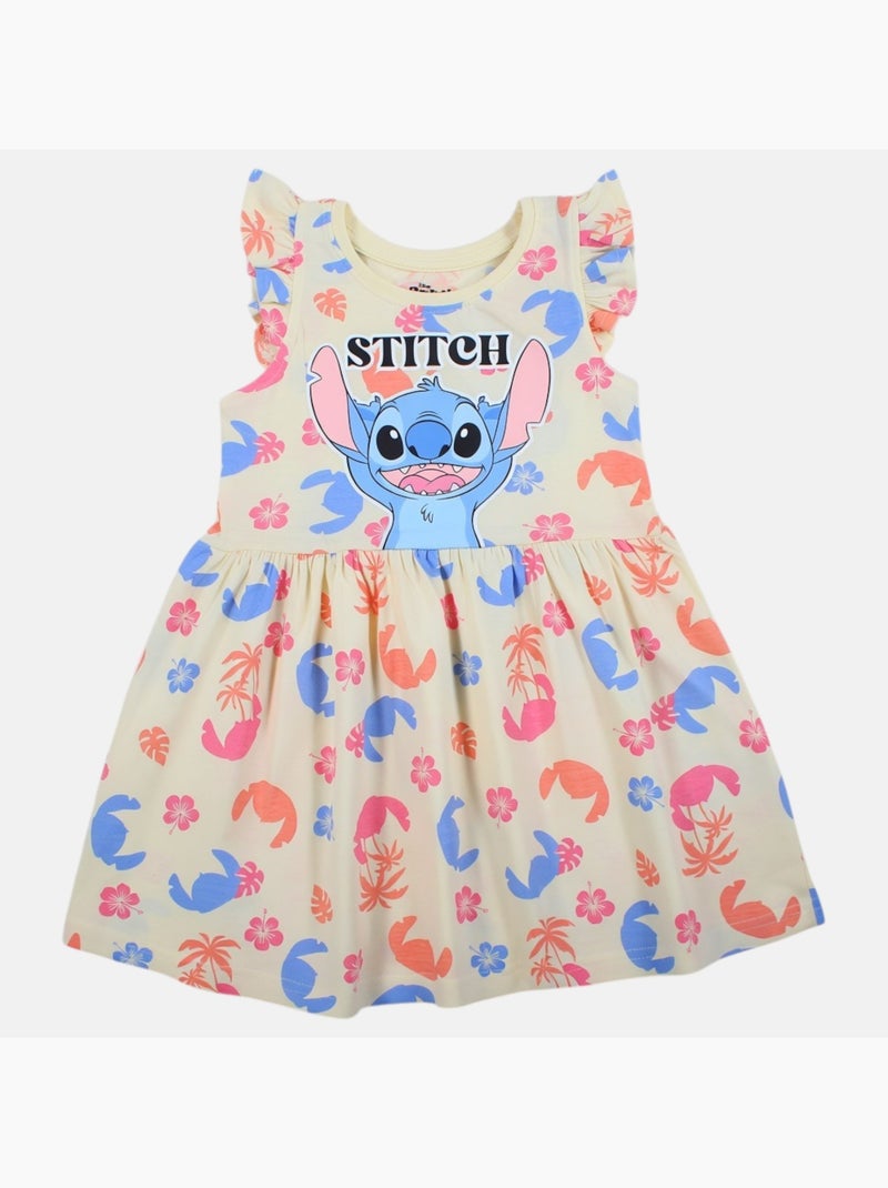 Lilo & Stitch - Robe à motifs avec personnage Orange - Kiabi