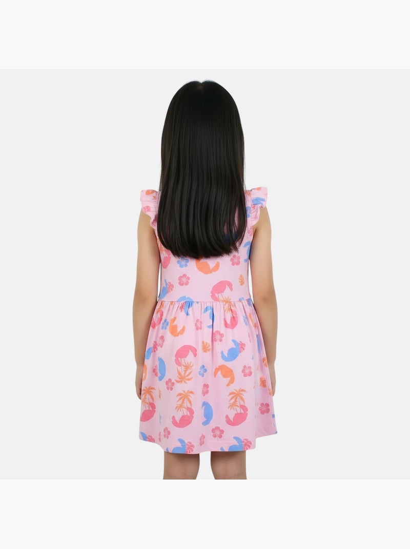 Lilo & Stitch - Robe à motifs avec personnage Rose - Kiabi