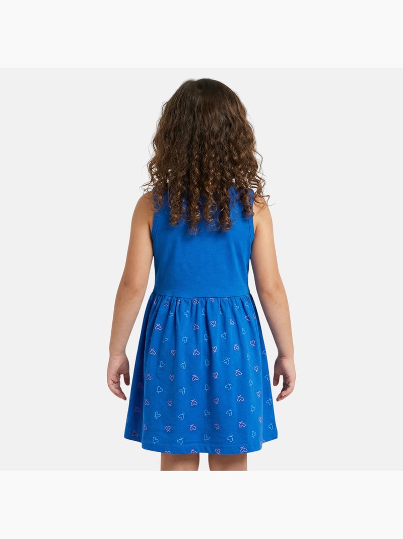 Lilo & Stitch - Robe à motifs coeur avec personnage Bleu - Kiabi