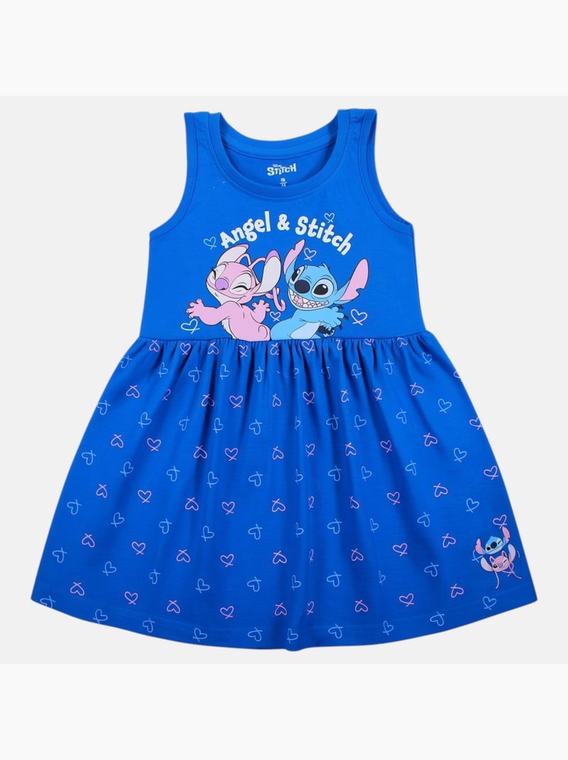 Lilo & Stitch - Robe à motifs coeur avec personnage Bleu - Kiabi