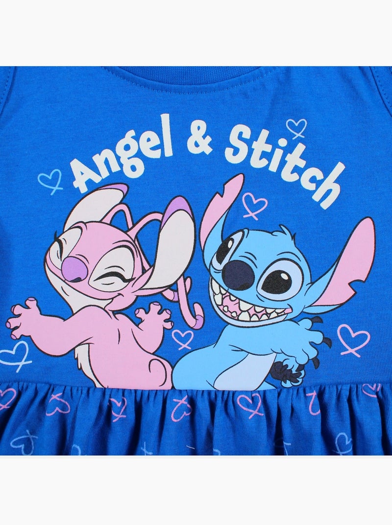Lilo & Stitch - Robe à motifs coeur avec personnage Bleu - Kiabi