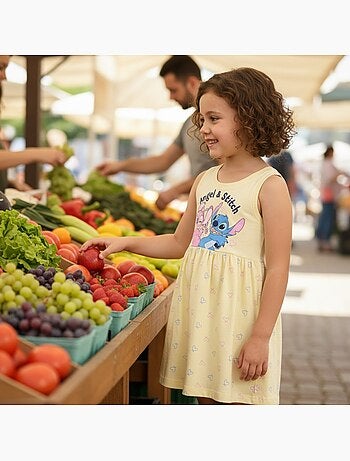 Lilo & Stitch - Robe à motifs coeur avec personnage