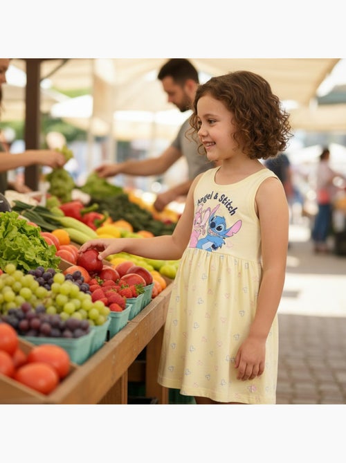 Lilo & Stitch - Robe à motifs coeur avec personnage - Kiabi