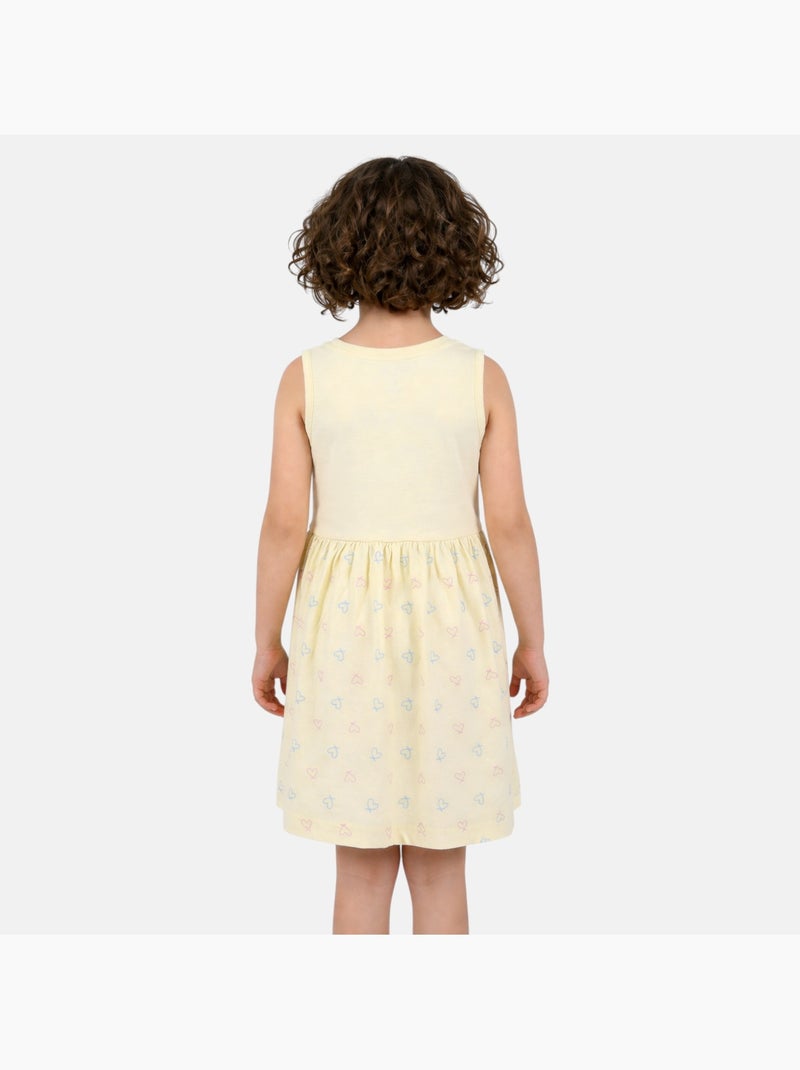 Lilo & Stitch - Robe à motifs coeur avec personnage Jaune - Kiabi