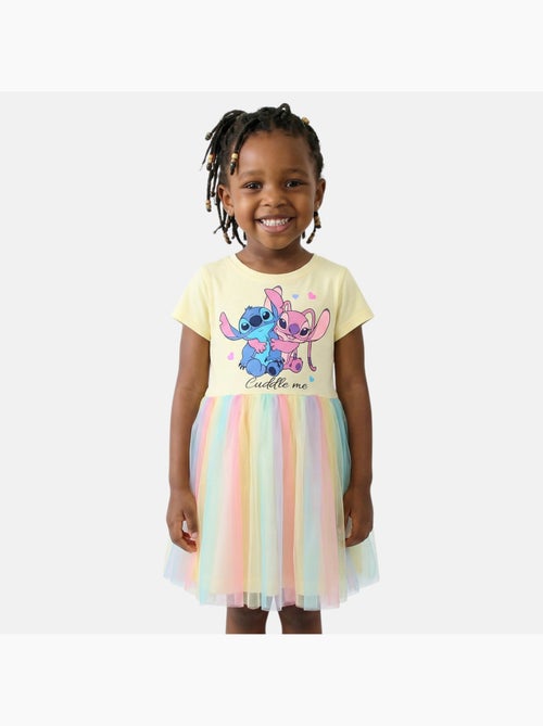 Lilo & stitch - robe imprimée manches courtes, jupe en tulle - Kiabi Lilo & stitch - robe imprimée manches courtes, jupe en tulle - Kiabi
