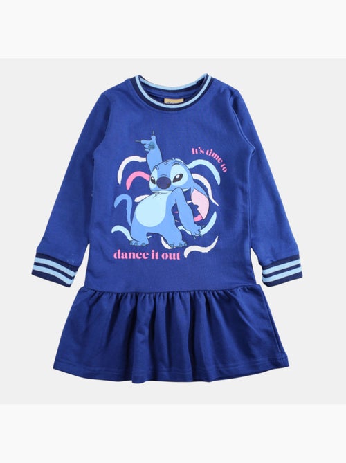 Lilo & stitch - robe manches longues imprimée, col rond - Kiabi Lilo & stitch - robe manches longues imprimée, col rond - Kiabi