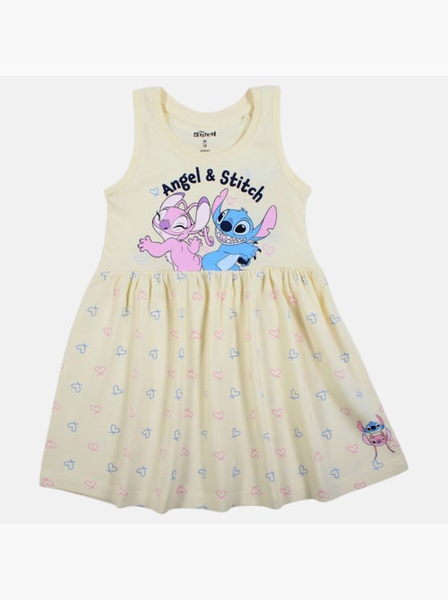 Lilo & stitch - robe sans manches à motifs cœurs, col rond - Kiabi Lilo & stitch - robe sans manches à motifs cœurs, col rond - Kiabi