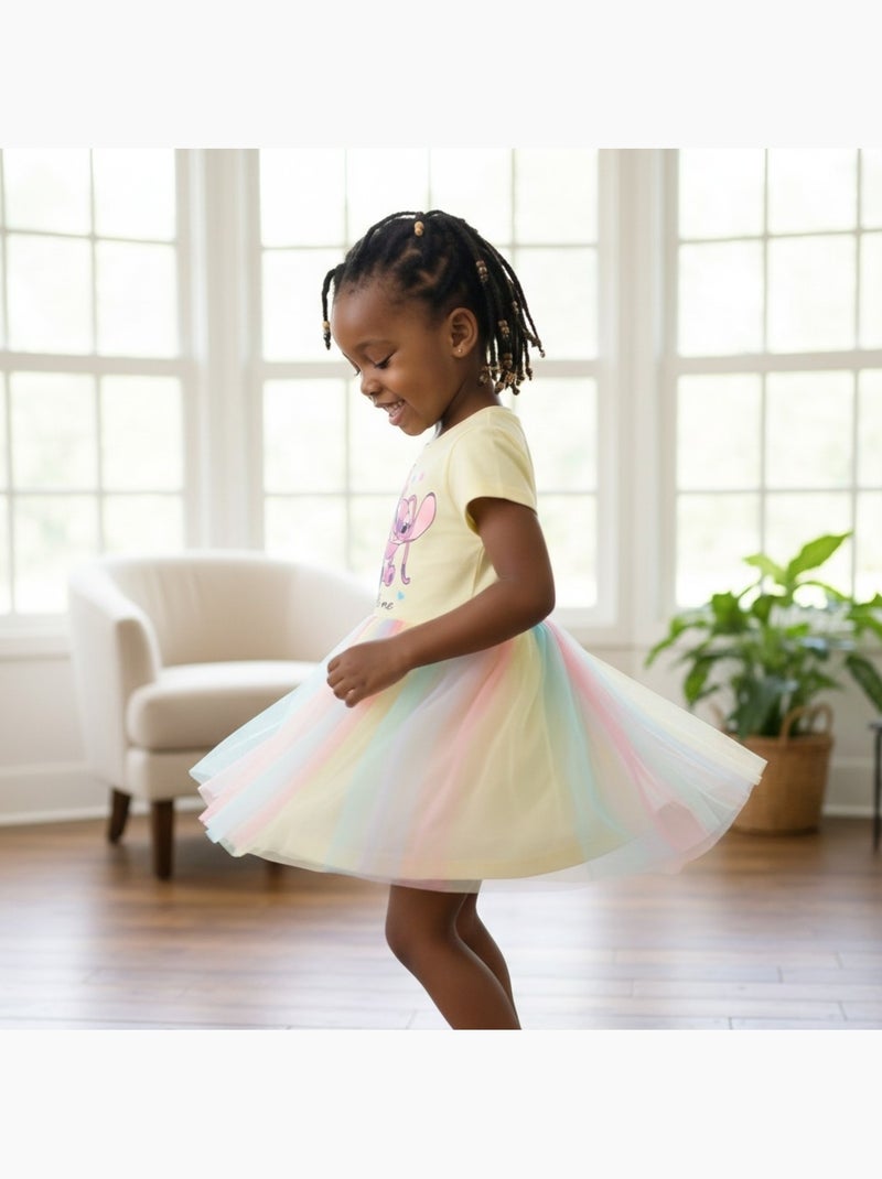 Lilo & Stitch - Robe tulle avec personnage Jaune - Kiabi