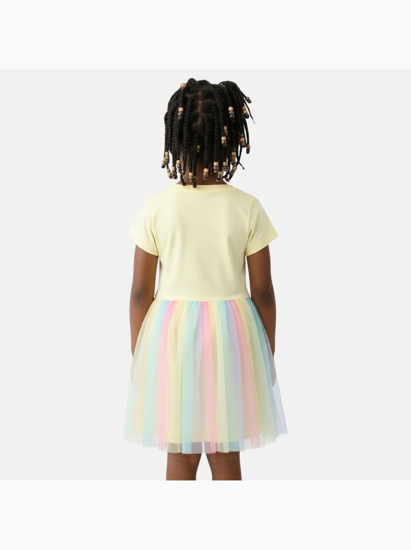Lilo & Stitch - Robe tulle avec personnage Jaune - Kiabi