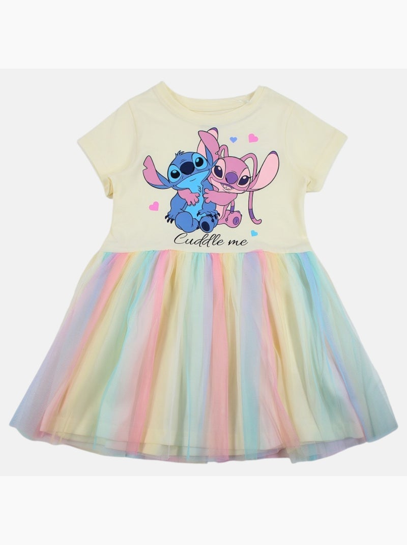Lilo & Stitch - Robe tulle avec personnage Jaune - Kiabi