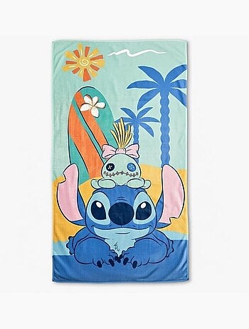 Lilo & Stitch - Serviette de plage enfant à motif personnage coloré -