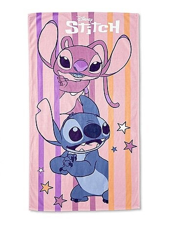 Lilo & Stitch - Serviette de plage enfant avec dessin Lilo et Stitch