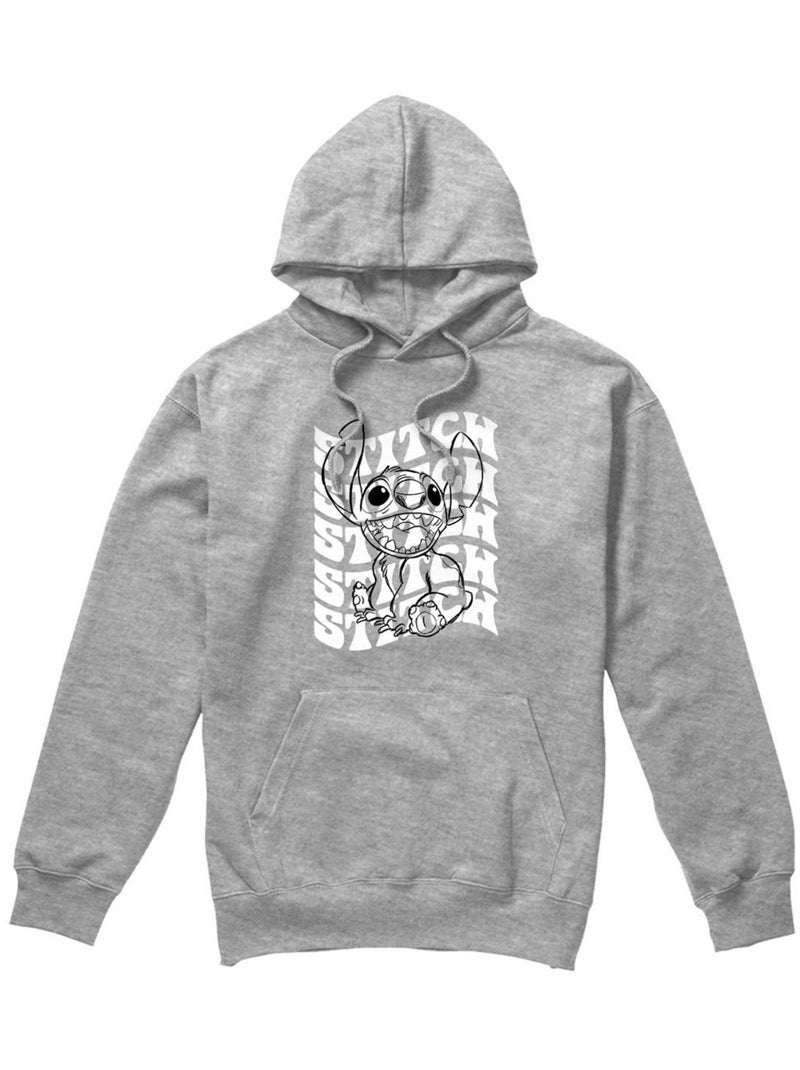 Lilo & Stitch - Sweat à capuche Gris chiné - Kiabi