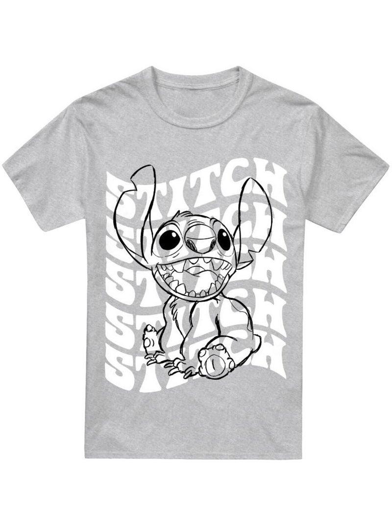 Lilo & Stitch - T-shirt Gris chiné - Kiabi