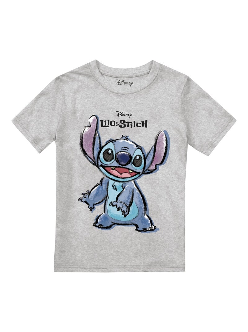 Lilo & Stitch - T-shirt Gris chiné - Kiabi