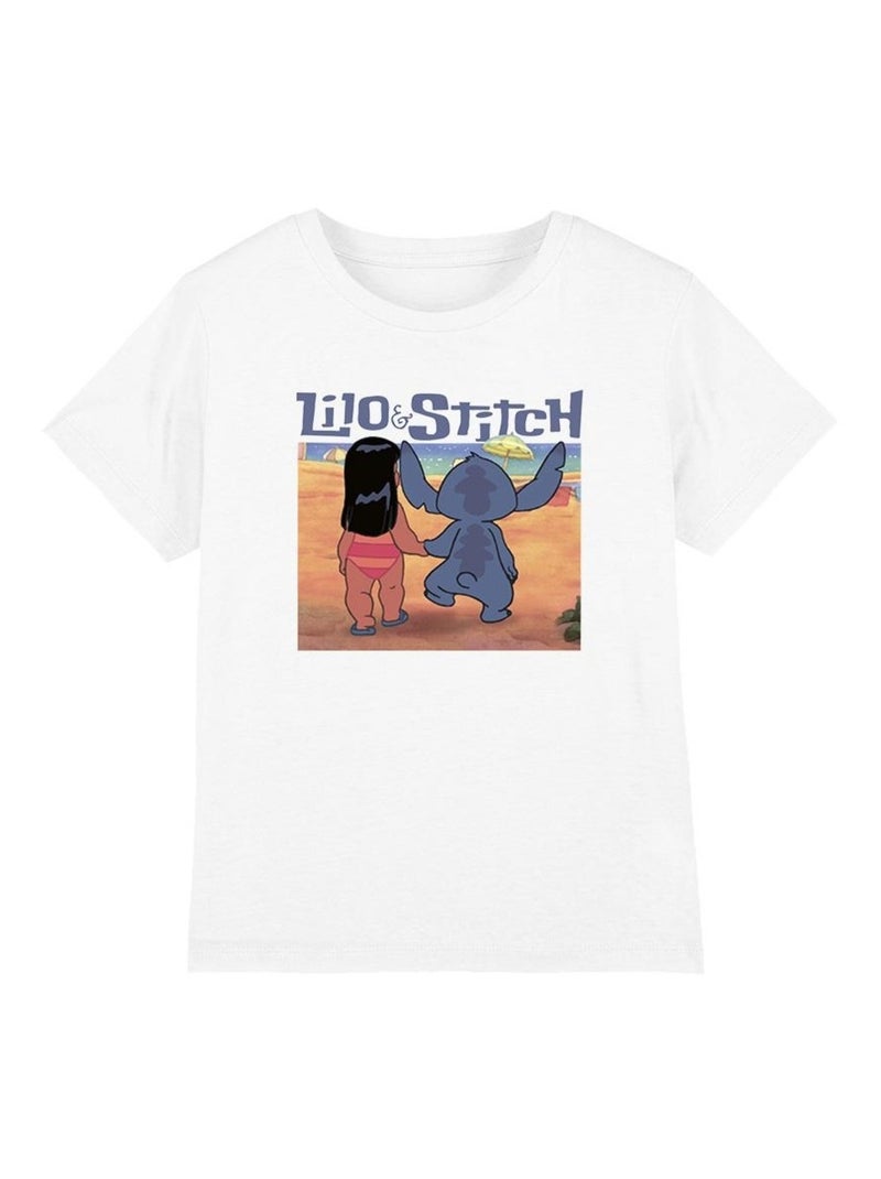 Lilo & Stitch - T-shirt INTO THE SUNSET Blanc - Kiabi