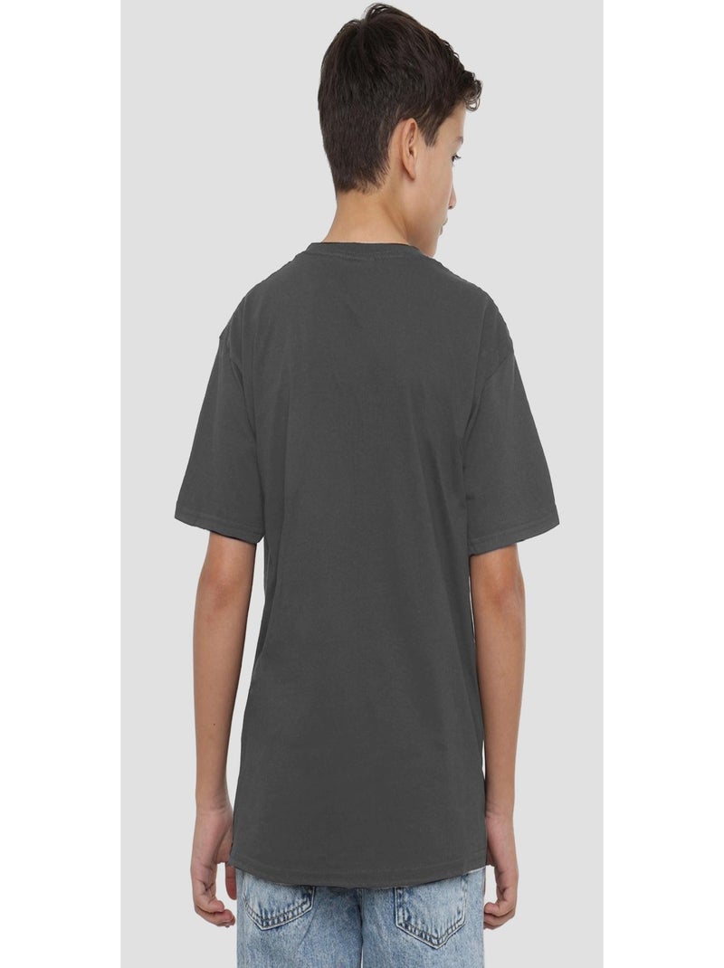 Lilo & Stitch - T-shirt MADE FOR EACH OTHER Gris Noir - Kiabi