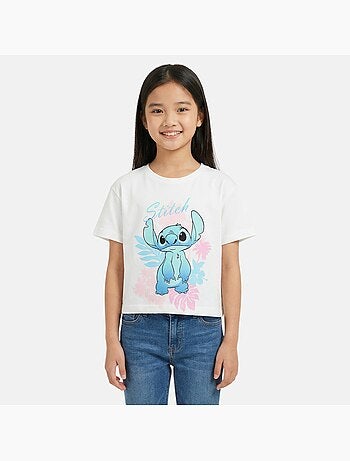 Lilo & Stitch - T-shirt manches courtes fille avec personnage