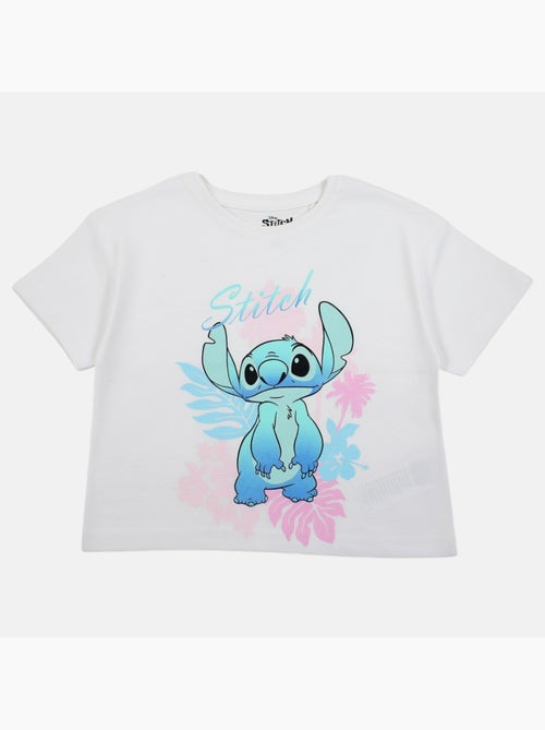 Lilo & Stitch - T-shirt manches courtes fille avec personnage - Kiabi