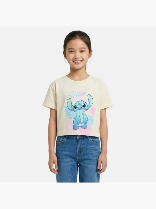 Lilo & Stitch - T-shirt manches courtes fille avec personnage - Kiabi