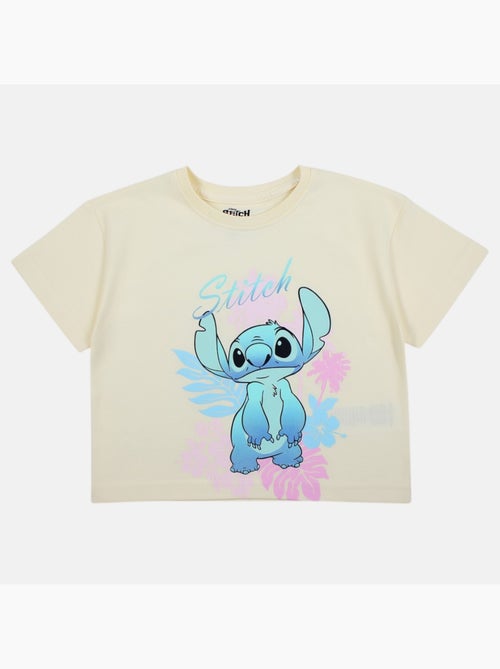 Lilo & Stitch - T-shirt manches courtes fille avec personnage - Kiabi