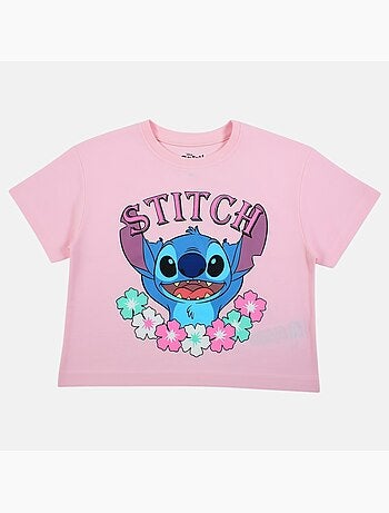 Lilo & Stitch - T-shirt manches courtes fille avec personnage