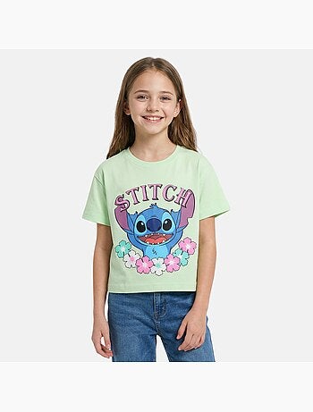 Lilo & Stitch - T-shirt manches courtes fille avec personnage