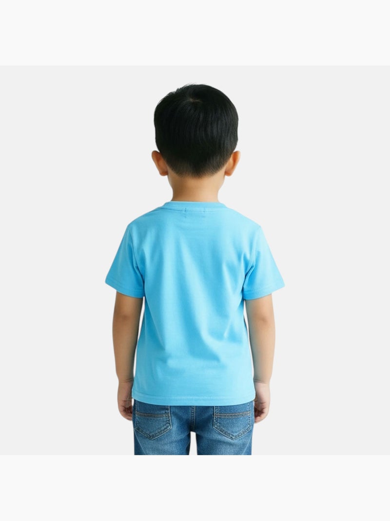 Lilo & Stitch - T-shirt manches courtes garçon avec personnage Bleu - Kiabi