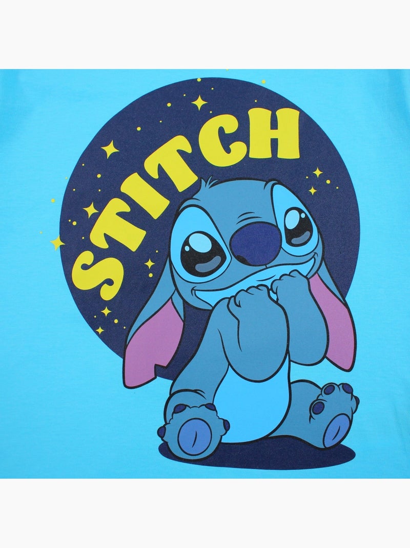 Lilo & Stitch - T-shirt manches courtes garçon avec personnage Bleu - Kiabi
