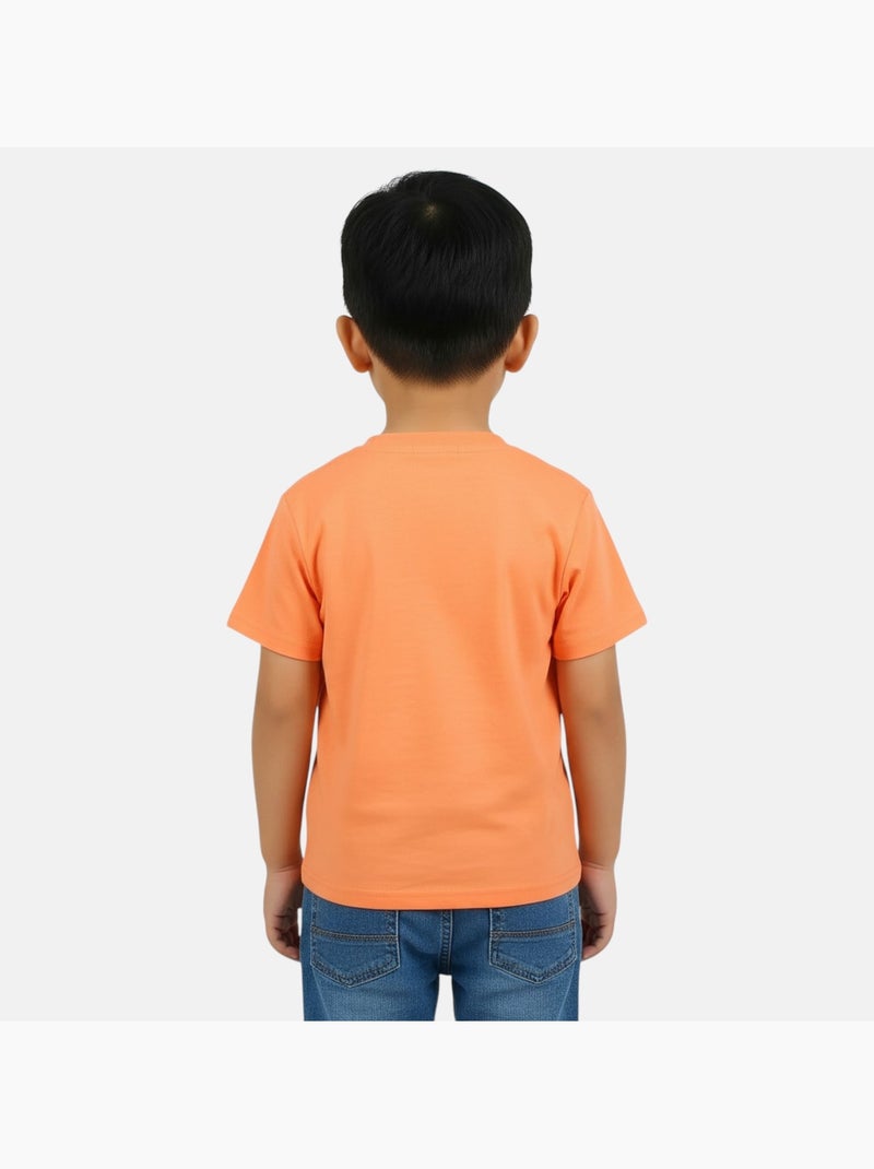 Lilo & Stitch - T-shirt manches courtes garçon avec personnage Orange - Kiabi