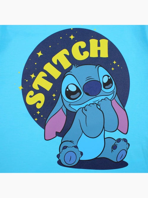 Lilo & stitch - t-shirt manches courtes imprimé, col rond - Kiabi