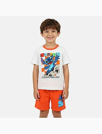 Lilo & Stitch - T-shirt manches courtes personnage avec short