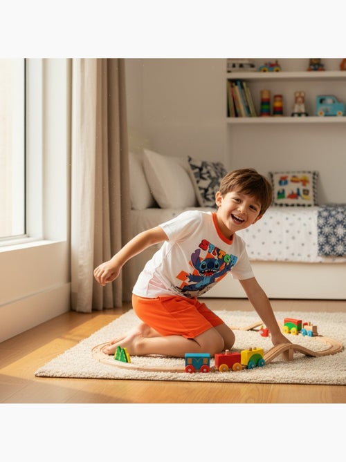 Lilo & Stitch - T-shirt manches courtes personnage avec short - Kiabi