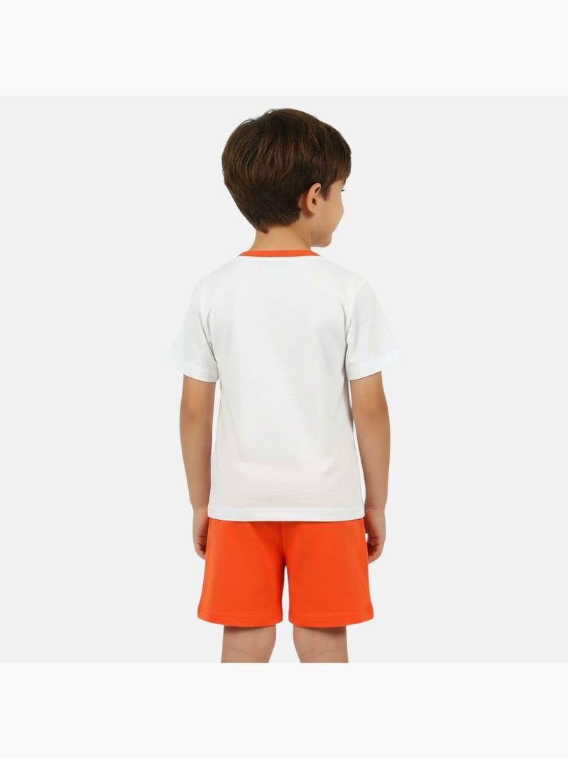 Lilo & Stitch - T-shirt manches courtes personnage avec short Orange - Kiabi