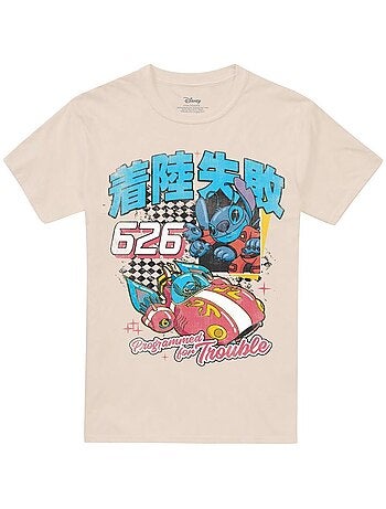 Lilo & Stitch - T-shirt MANGA RACE