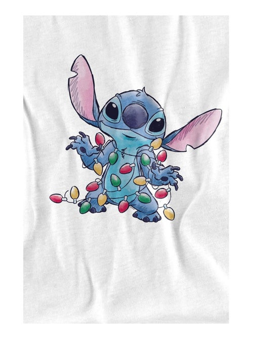 Lilo & Stitch - T-shirt motifs croquis et lumières de Noël - Kiabi