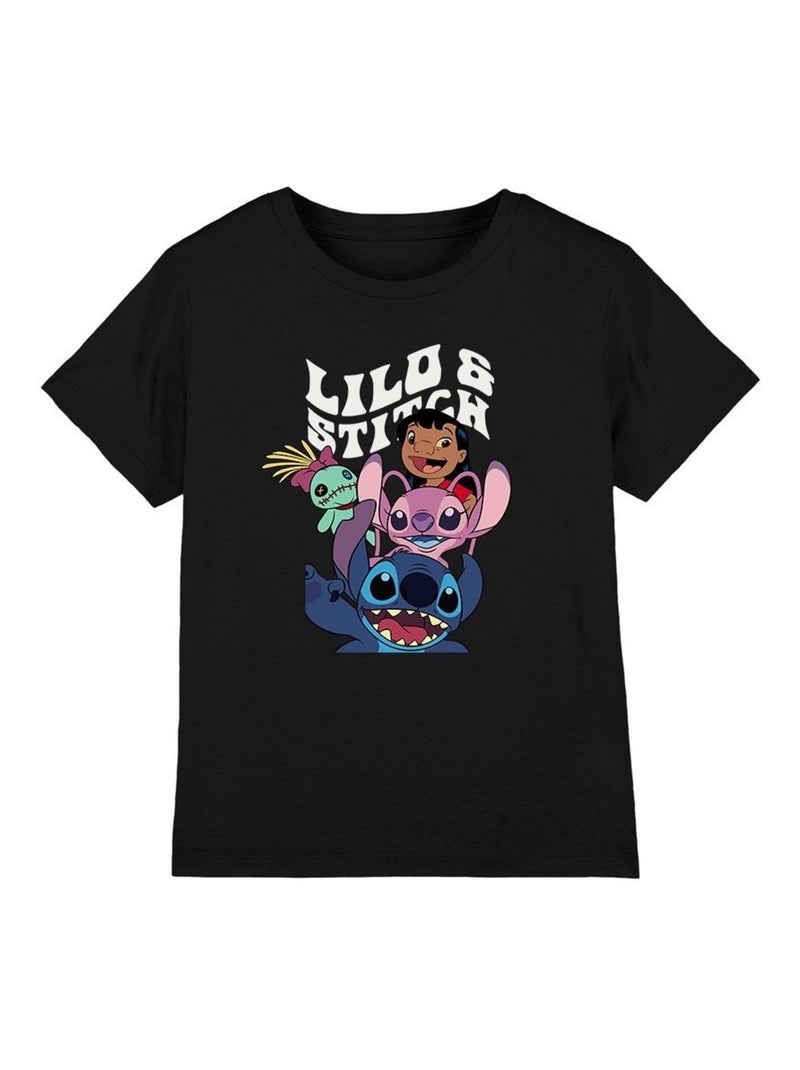 Lilo & Stitch - T-shirt Noir - Kiabi