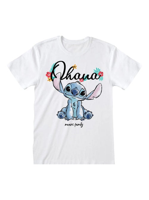 Lilo & Stitch - T-shirt OHANA MEANS FAMILY - Kiabi