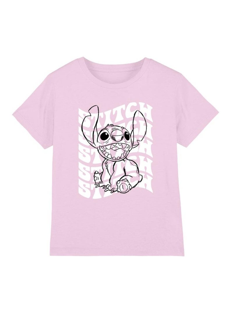 Lilo & Stitch - T-shirt Rose - Kiabi