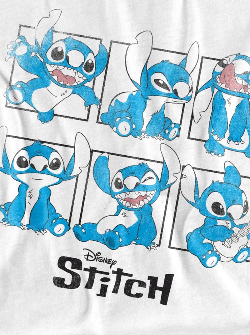Lilo & Stitch - T-shirt style Blocs graphiques Blanc - Kiabi